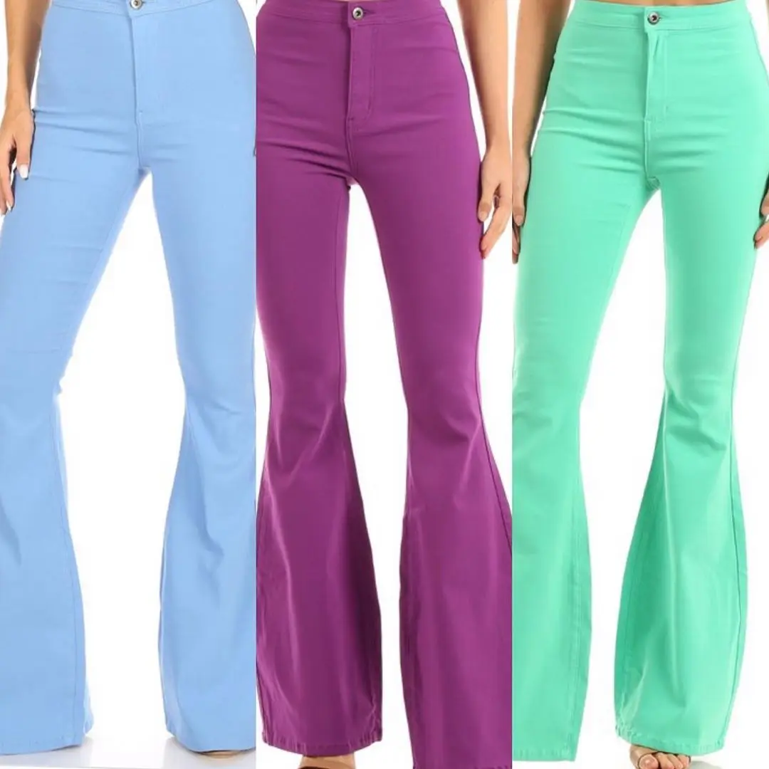2021 Summer New Style Women's Clothing Fashion Solid Color Denim Zipper Flared Pants
2021 Summer New Style Women's Clothing Fashion Solid Color Denim Zipper Flared Pants