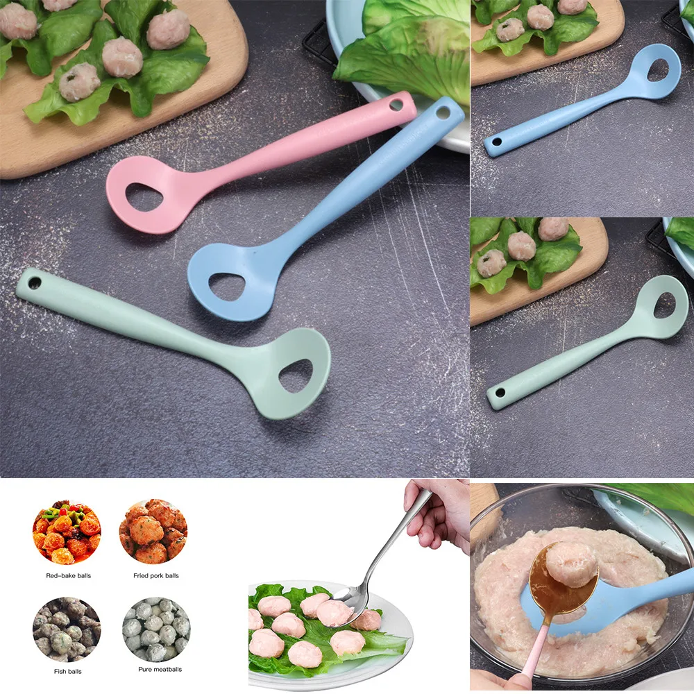 Creative Meatball Maker Spoon Non-Stick Cooking Tools Meat Baller Elliptical Leakage Hole Meat Ball Mold Meat Tool For Kitchen
Creative Meatball Maker Spoon Non-Stick Cooking Tools Meat Baller Elliptical Leakage Hole Meat Ball Mold Meat Tool For Kitchen