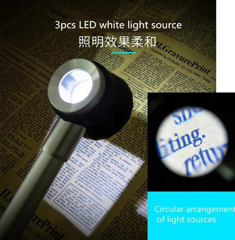 BIJIA 45 Times Handheld Magnifying Glass High-definition Optical Lens With Light Scale Reading Appreciation Jewelry Appraisal
BIJIA 45 Times Handheld Magnifying Glass High-definition Optical Lens With Light Scale Reading Appreciation Jewelry Appraisal