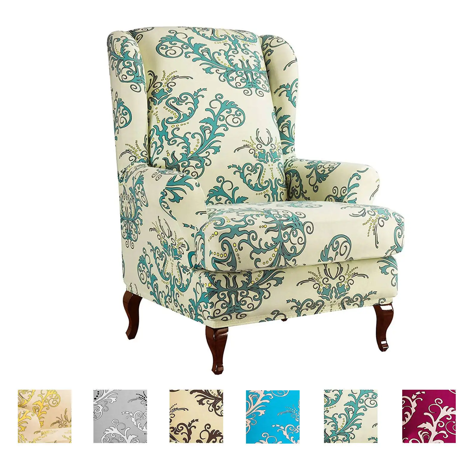 2Pcs Spandex Wing Chair Slipcovers Living Room Furniture Protector Machine Washable
2Pcs Spandex Wing Chair Slipcovers Living Room Furniture Protector Machine Washable