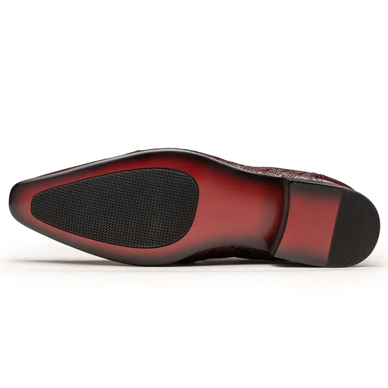 Wing Tip Men Formal Shoes Dress Shoes Slip On Pointed Toe Oxfords Work Shoes Business Shoes Male Fashion Buckle Big Footwear
Wing Tip Men Formal Shoes Dress Shoes Slip On Pointed Toe Oxfords Work Shoes Business Shoes Male Fashion Buckle Big Footwear