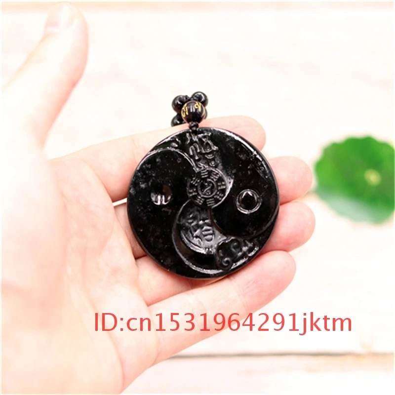 Gifts Black Men Jewelry Natural Jade Obsidian for Taiji Eight Green Pendant Chinese Trigrams Amulet Charm Carved Necklace
Gifts Black Men Jewelry Natural Jade Obsidian for Taiji Eight Green Pendant Chinese Trigrams Amulet Charm Carved Necklace