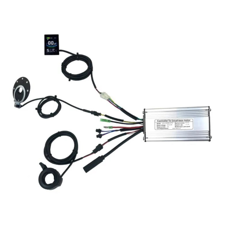 36V/48V 500W 22A, Brushless DC Ebike Controller+KT-LCD8S Display+Finger Dial + Sensor One Set, for 500W Ebike Kit
36V/48V 500W 22A, Brushless DC Ebike Controller+KT-LCD8S Display+Finger Dial + Sensor One Set, for 500W Ebike Kit