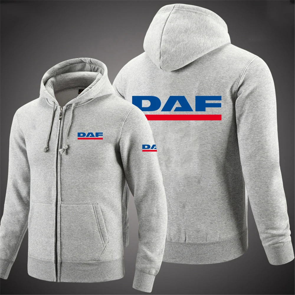 Новинка весна-осень 2021 мужской свитер DAF TRUCKS с принтом логотипа куртка капюшоном