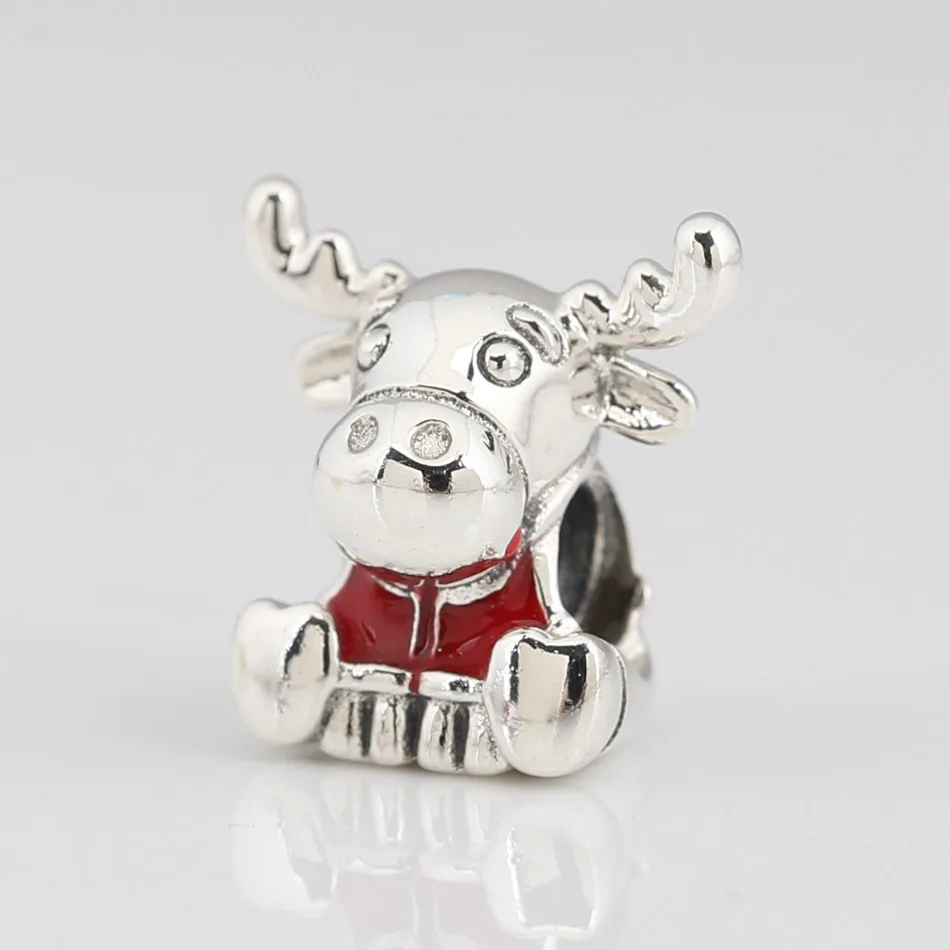 Authentic S925 Silver Bead Cute Maple Moose Charm for Women Bracelet Bangle DIY Jewelry
Authentic S925 Silver Bead Cute Maple Moose Charm for Women Bracelet Bangle DIY Jewelry