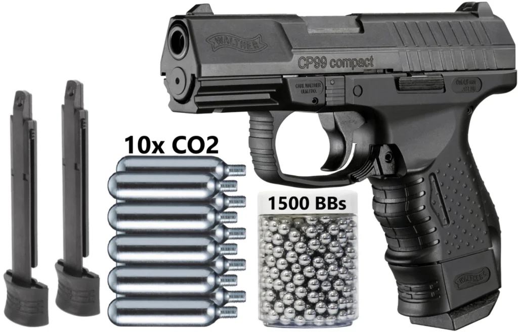 Umarex Walther CP99 Compact - Blowback CO2 .177 Cal BB Gun Air Pistol - 345 FPS Metal wall sign
Umarex Walther CP99 Compact - Blowback CO2 .177 Cal BB Gun Air Pistol - 345 FPS Metal wall sign