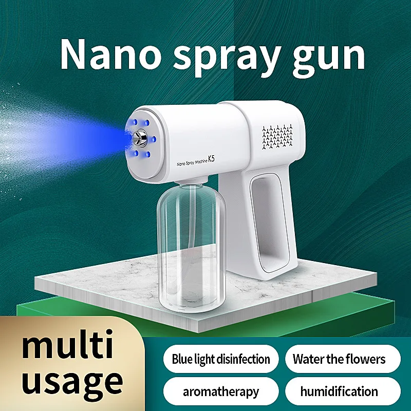 Household Portable Wireless Handheld Atomization Disinfection Fog Machine Fog Machine Blue Light K5 Nano Steam Spray Gun
Household Portable Wireless Handheld Atomization Disinfection Fog Machine Fog Machine Blue Light K5 Nano Steam Spray Gun