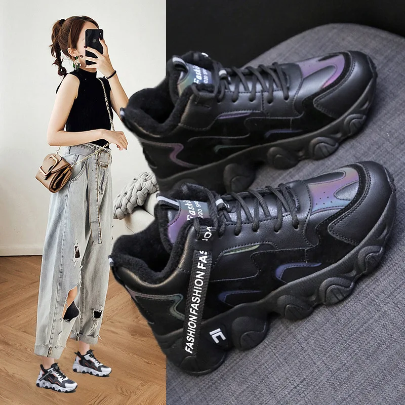 Женские кожаные туфли Old shoes, новые женские высокие ботинки с бархатной подкладкой, повседневные спортивные белые туфли на плоской подошве, ... 
Женские кожаные туфли Old shoes, новые женские высокие ботинки с бархатной подкладкой, повседневные спортивные белые туфли на плоской подошве, ...