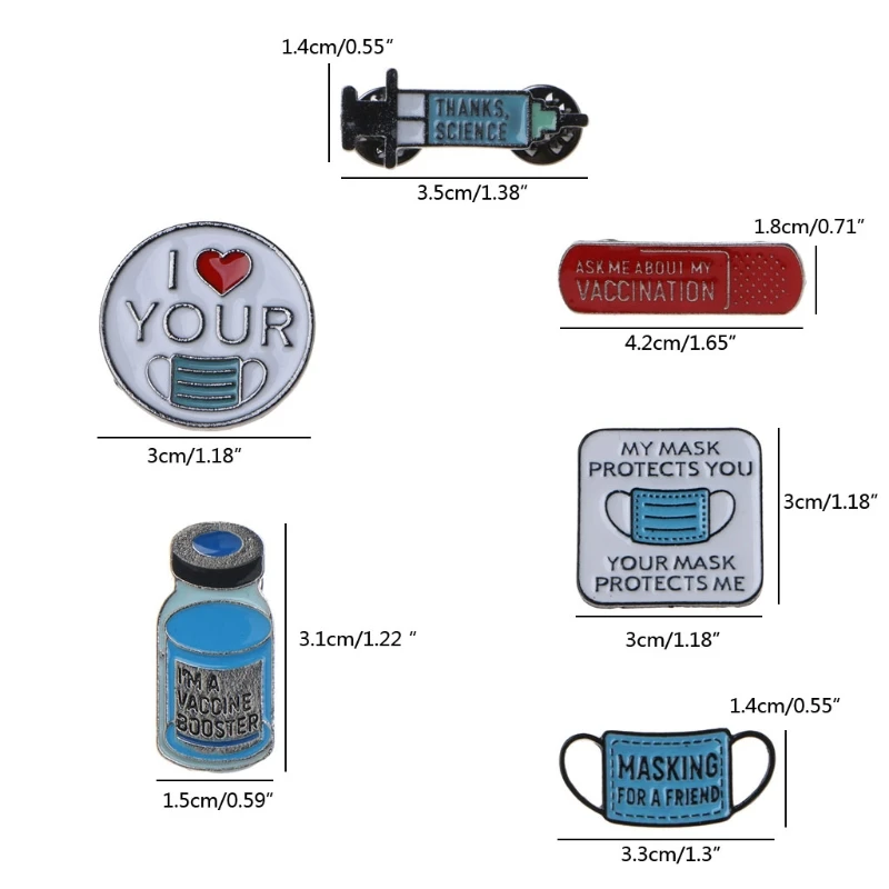 Vaccinated Pin Buttons Badge Metal Lapel Pins Medicine Enamel Pins Syringe Injector Stethoscope Brooch Jewelry Gifts
Vaccinated Pin Buttons Badge Metal Lapel Pins Medicine Enamel Pins Syringe Injector Stethoscope Brooch Jewelry Gifts