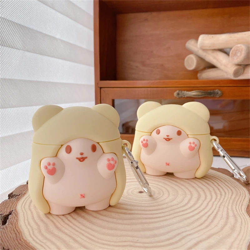 Супермилая мультяшная 3d-накидка для AirPods 1 2 Pro Box, мягкий силиконовый защитный чехол для беспроводных Bluetooth-наушников
Супермилая мультяшная 3d-накидка для AirPods 1 2 Pro Box, мягкий силиконовый защитный чехол для беспроводных Bluetooth-наушников