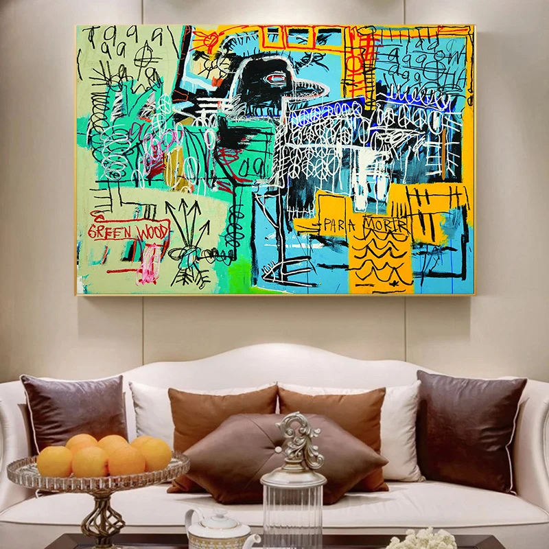 Hot Painting Graffiti Jean Michel Basquiat Custom Poster Modern Wall Art Pictures Print Canvas Painting in Livingroom Home Decor
Hot Painting Graffiti Jean Michel Basquiat Custom Poster Modern Wall Art Pictures Print Canvas Painting in Livingroom Home Decor