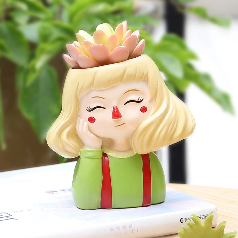 Creative Cartoon Cute Girl Decorative Resin Flower Pots Home Gardening Potted Plants For Home Garden Office Desktop Decoration
Creative Cartoon Cute Girl Decorative Resin Flower Pots Home Gardening Potted Plants For Home Garden Office Desktop Decoration