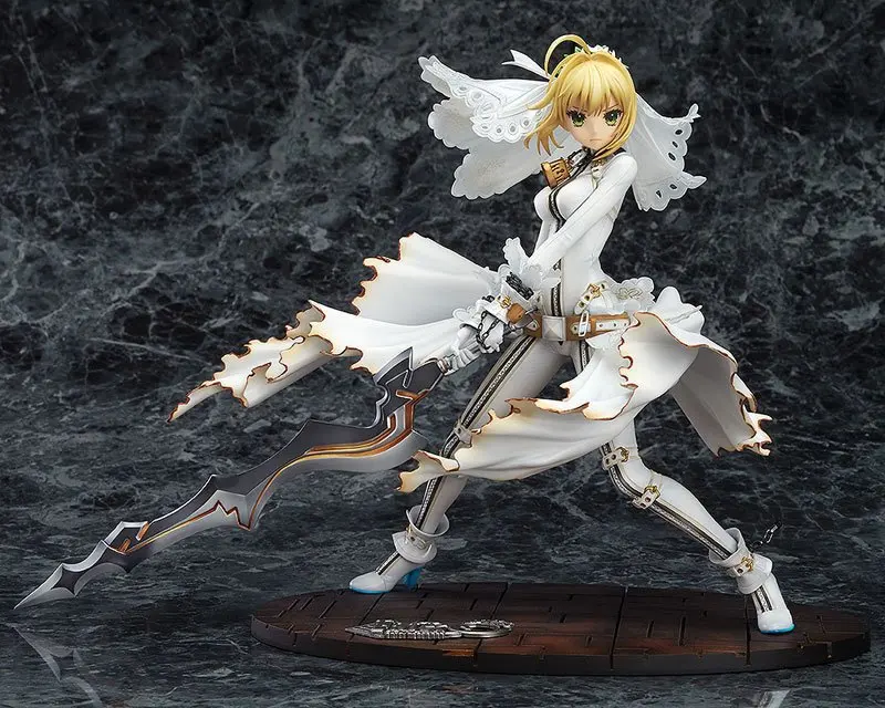 Свадебное платье Fate/Stay night Saber Bride CCC Altria Pendragon. Аниме Красивая статуя девушки