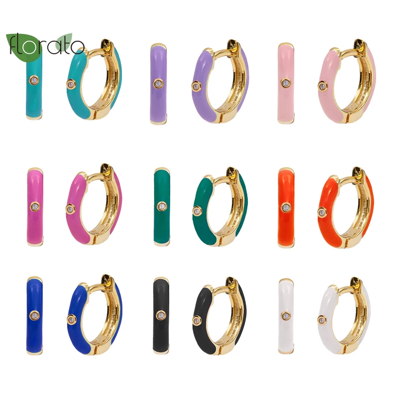 925 Sterling Silver Ear Buckle White Zircon Dripping Oil Hoop Earrings for Bohemia Women Girls Rainbow Earrings Joyas Pendant
925 Sterling Silver Ear Buckle White Zircon Dripping Oil Hoop Earrings for Bohemia Women Girls Rainbow Earrings Joyas Pendant
