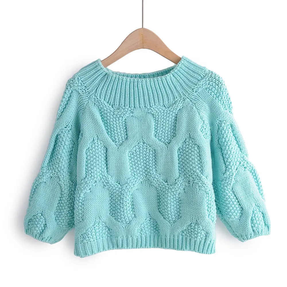 2019 New Hot Fashion Women Sweater Casual Long Sleeve Jumper Pullover Sweater Short Round Neck Twisted Lantern Sleeve
2019 New Hot Fashion Women Sweater Casual Long Sleeve Jumper Pullover Sweater Short Round Neck Twisted Lantern Sleeve