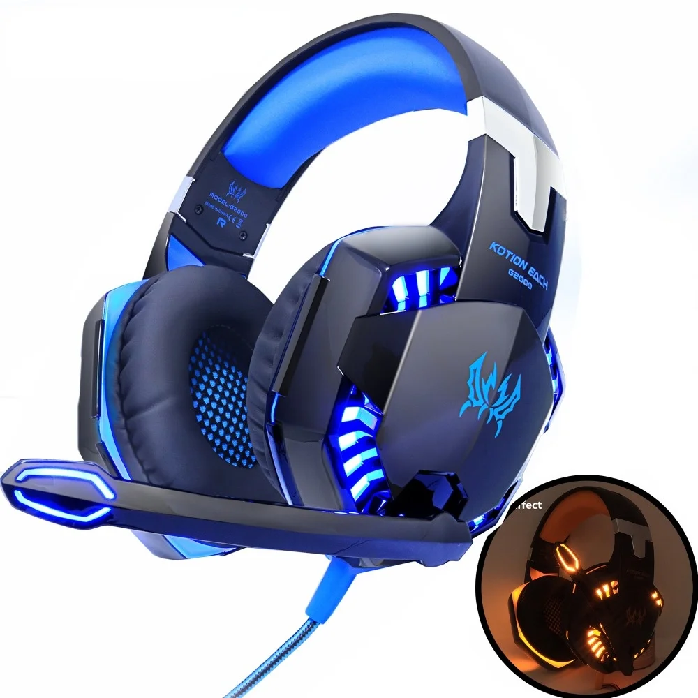 EACH Gaming Headphones Headset Deep Bass Stereo wired gamer Earphone Microphone with backlit for PS4 phone PC Laptop
EACH Gaming Headphones Headset Deep Bass Stereo wired gamer Earphone Microphone with backlit for PS4 phone PC Laptop