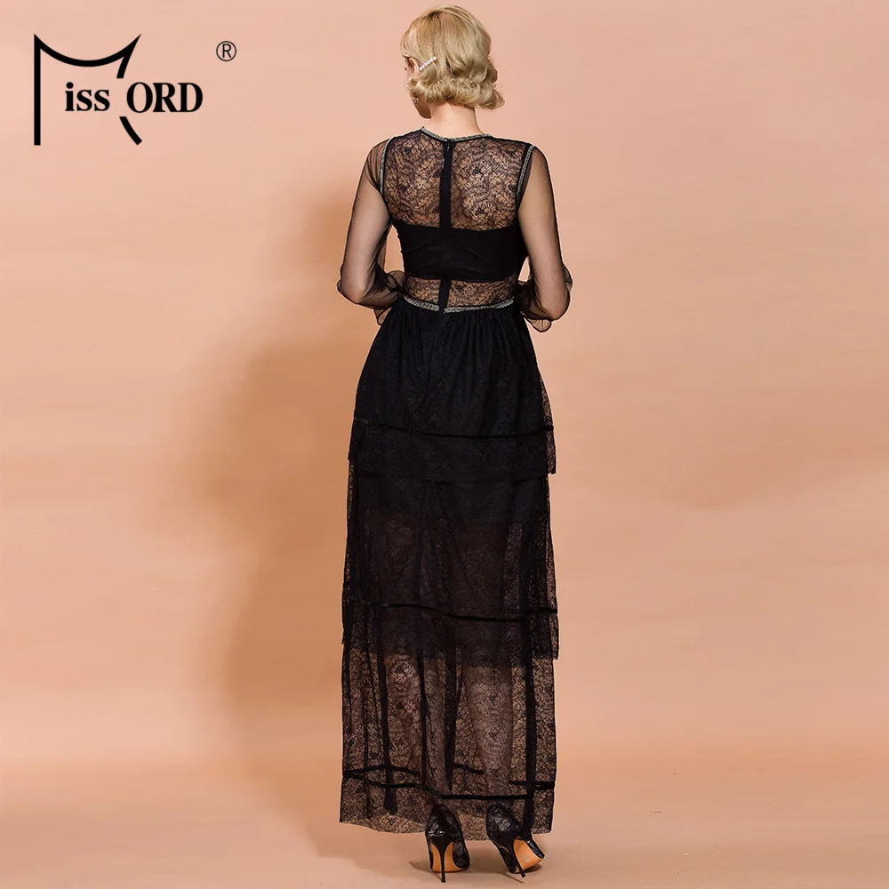 Missord 2021 O Neck Lace Long Sleeve See though Women Long Dresses Diamond Hallow Out Female Dresses FT19905
Missord 2021 O Neck Lace Long Sleeve See though Women Long Dresses Diamond Hallow Out Female Dresses FT19905