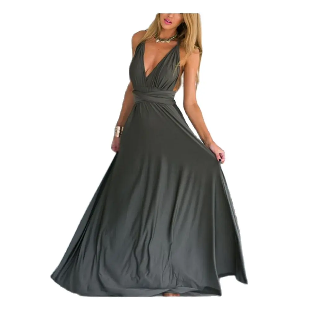 Женское винтажное платье с V-образным вырезом, длинное Бандажное вечернее платье в стиле бохо, шифоновое платье макси, сарафан, коктейльные ... 
Женское винтажное платье с V-образным вырезом, длинное Бандажное вечернее платье в стиле бохо, шифоновое платье макси, сарафан, коктейльные ...