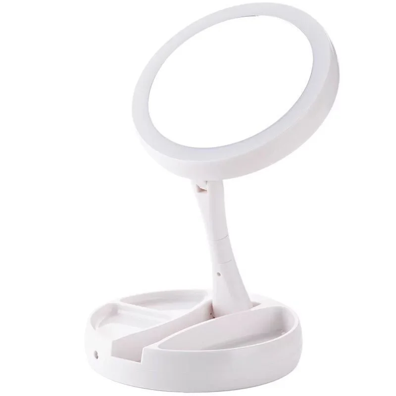 Foldable USB Charging or Battery Led Mirror Makeup White Vanity Cosmetic Mirror with Light 10X Magnifying Table Mirrors
Foldable USB Charging or Battery Led Mirror Makeup White Vanity Cosmetic Mirror with Light 10X Magnifying Table Mirrors