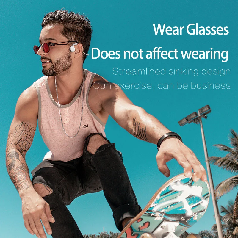 JISIQI B16 Wireless Sports Earphone Bluetooth 5.0 True Bone Conduction Outdoor Running Waterproof Headphones with Microphone
JISIQI B16 Wireless Sports Earphone Bluetooth 5.0 True Bone Conduction Outdoor Running Waterproof Headphones with Microphone