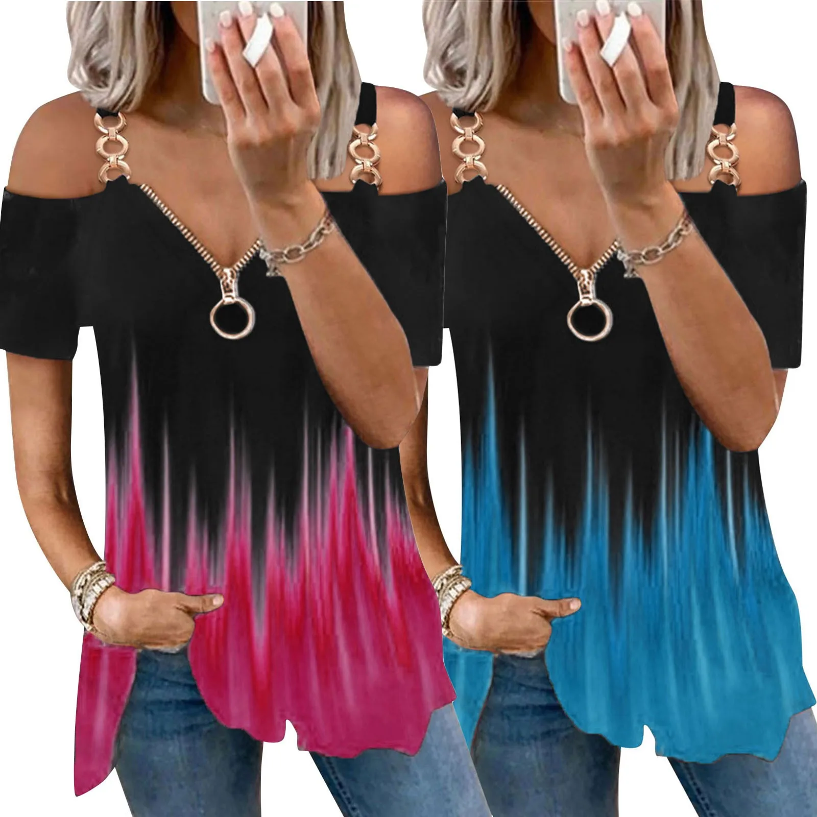 Women Short-sleeve Tops Summer Y2k Shirts Prints Off-the-shoulder Tops Summer Casual Loose Tee Shirts Рубашка Женская Tops R5
Women Short-sleeve Tops Summer Y2k Shirts Prints Off-the-shoulder Tops Summer Casual Loose Tee Shirts Рубашка Женская Tops R5