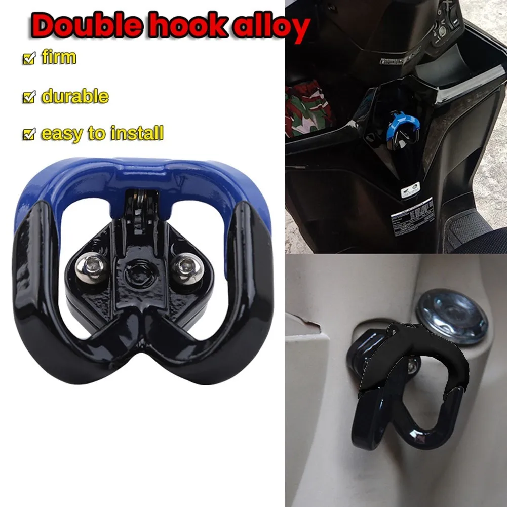 1x Motorcycle Universal Helmet Hook Double Hooks Full Alloy Motorcycle Hook Loading 5 Kg Blue,Black Scooter Storage Hook
1x Motorcycle Universal Helmet Hook Double Hooks Full Alloy Motorcycle Hook Loading 5 Kg Blue,Black Scooter Storage Hook