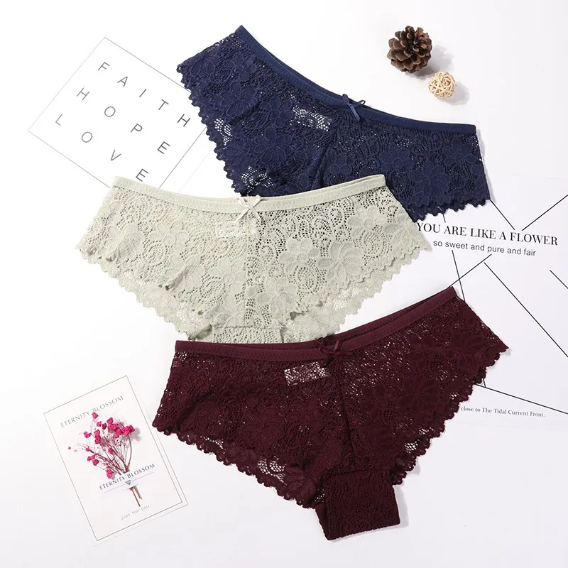 Sexy Lace Panties Women Fashion Cozy Lingerie Tempting Briefs High Quality Women's Underpant Low Waist Intimates Underwear S1482
Sexy Lace Panties Women Fashion Cozy Lingerie Tempting Briefs High Quality Women's Underpant Low Waist Intimates Underwear S1482