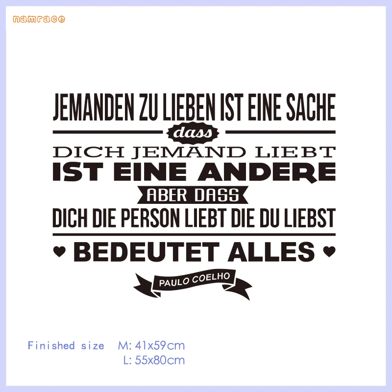 Germans love someone is a problem vinyl carving removable wall decal art living room poster fashion home decoration DW0937
Germans love someone is a problem vinyl carving removable wall decal art living room poster fashion home decoration DW0937