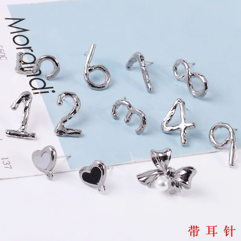DIY Earrings accessories jewelry hand color protection 10pcs Simple fashion Arabic numerals 1-9 Earrings alloy digital pendant
DIY Earrings accessories jewelry hand color protection 10pcs Simple fashion Arabic numerals 1-9 Earrings alloy digital pendant
