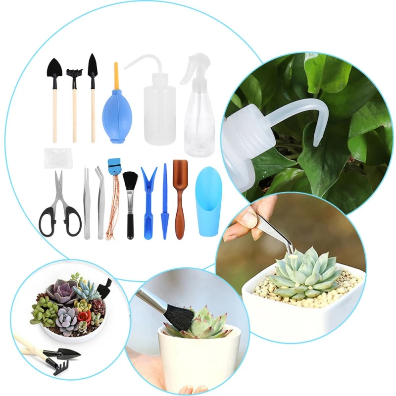 15 Pcs Set Mini Garden Hand Tools Transplanting Outdoor Bonsai style and practical household items Simple and practical home
15 Pcs Set Mini Garden Hand Tools Transplanting Outdoor Bonsai style and practical household items Simple and practical home