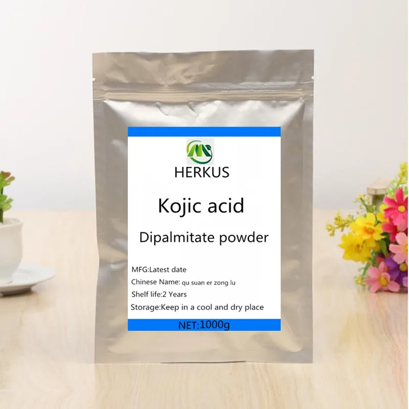 High-quality kojic acid dipalmitate powder holiday top facial glitter supplement powerful whitening skin 
High-quality kojic acid dipalmitate powder holiday top facial glitter supplement powerful whitening skin