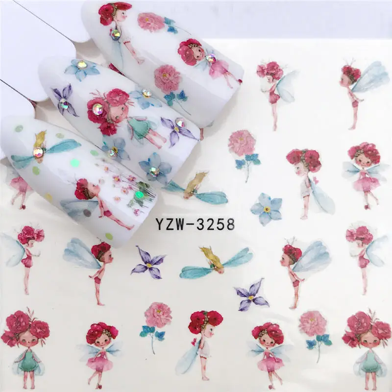 1 PC Black Flower / Flower Fairy Designs Water Transfer Sticker Nail Art Decals DIY Fashion Wraps Tips Manicure Tools
1 PC Black Flower / Flower Fairy Designs Water Transfer Sticker Nail Art Decals DIY Fashion Wraps Tips Manicure Tools