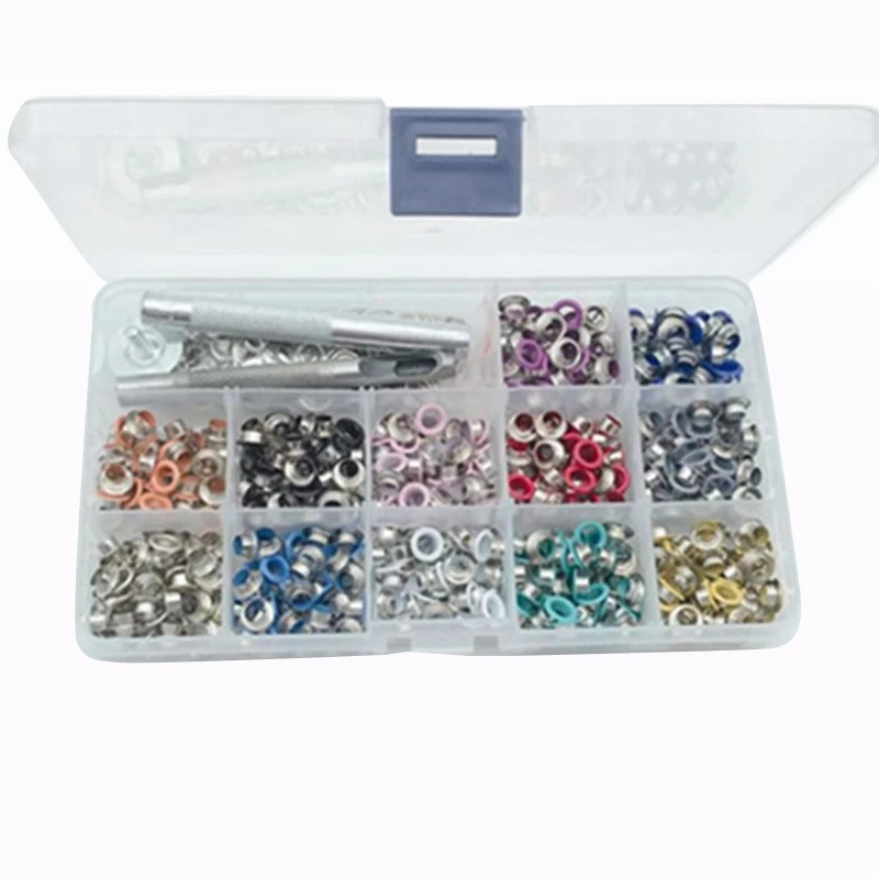Grommet Kit, 540 Sets 5Mm Multi-Color Metal Eyelets Grommets Set With 3 Setting Tools (12 Colors)
Grommet Kit, 540 Sets 5Mm Multi-Color Metal Eyelets Grommets Set With 3 Setting Tools (12 Colors)