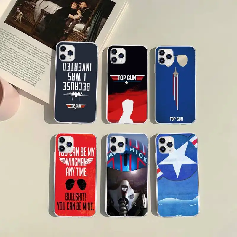 

Top Gun Maverick Tom Cruise Phone Case For iphone 13 12 11 x xs xr 7 8 6 se 5 pro max mini 2020 soft Cover Fundas TM