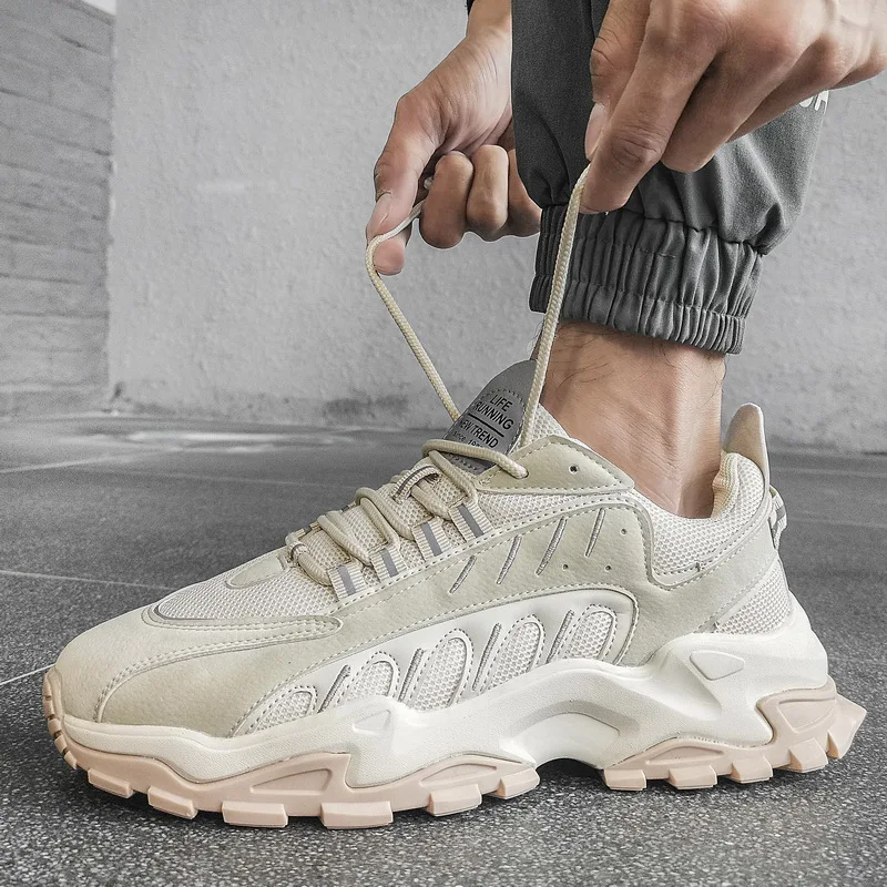 Original Man Running Shoes Beige Black Walking Shoes For Mens Breathable Trainers For Men Anti-Slip Outdoor Sports Shoes Man 
Original Man Running Shoes Beige Black Walking Shoes For Mens Breathable Trainers For Men Anti-Slip Outdoor Sports Shoes Man