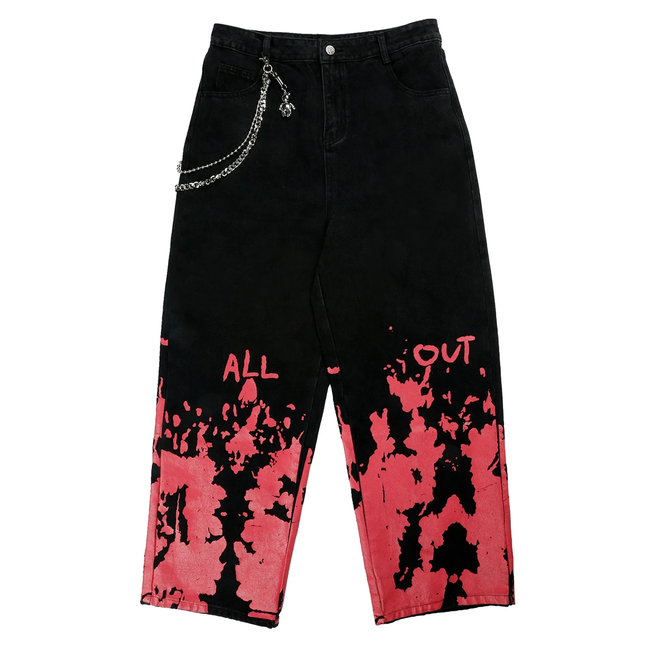 Streetwear Pant Man Hip Hop Spray Paint Chain Men Trousers Harajuku Oversized Loose Track Joggers Pants 2020 Black 
Streetwear Pant Man Hip Hop Spray Paint Chain Men Trousers Harajuku Oversized Loose Track Joggers Pants 2020 Black