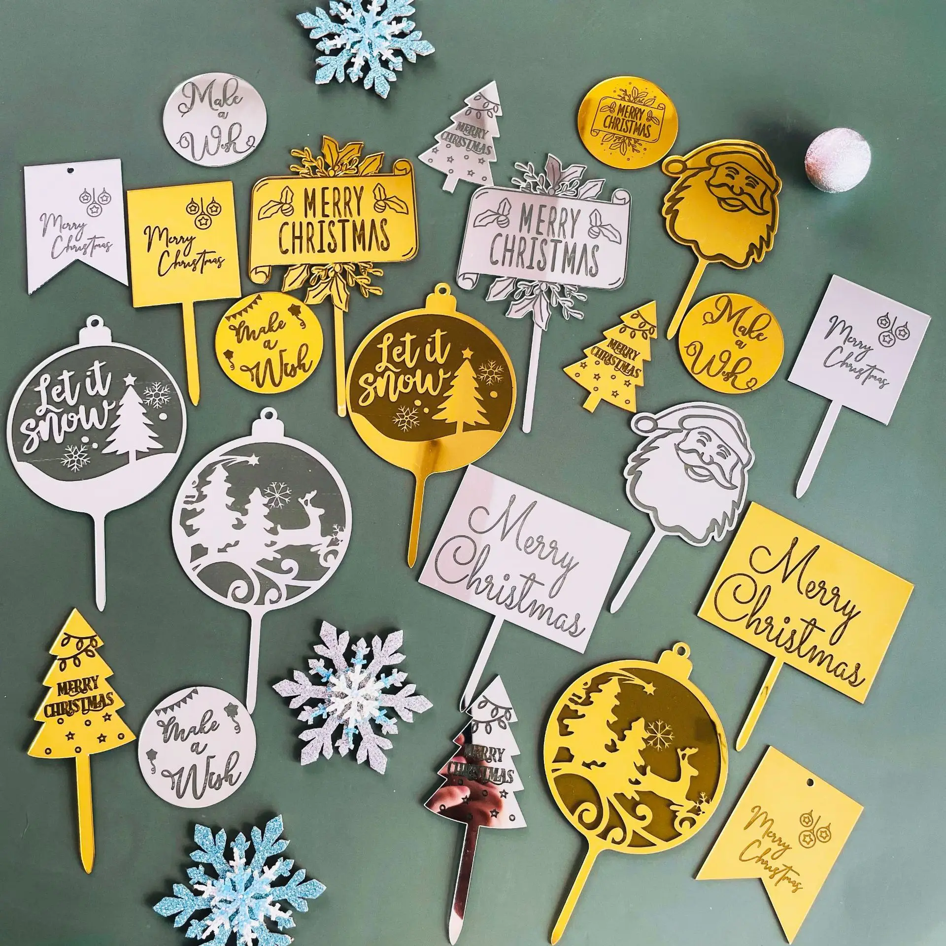 Merry Christmas Cupcake Toppers Small Size Acrylic Glitter Xmas Holiday Cupcake Picks Happy New Year Party Cake Decor
Merry Christmas Cupcake Toppers Small Size Acrylic Glitter Xmas Holiday Cupcake Picks Happy New Year Party Cake Decor