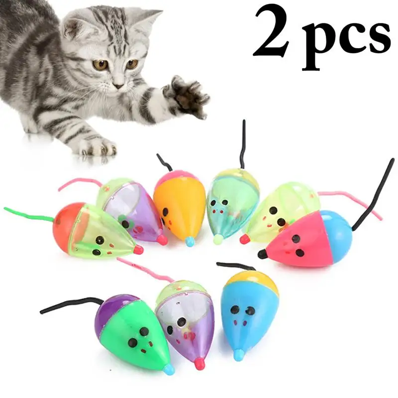 Random Color 2PCS Mice Toys For Cats Interactive Training Toy Plastic Pet Kittens Teasing Playing Toy Indoor Cats Supplies
Random Color 2PCS Mice Toys For Cats Interactive Training Toy Plastic Pet Kittens Teasing Playing Toy Indoor Cats Supplies