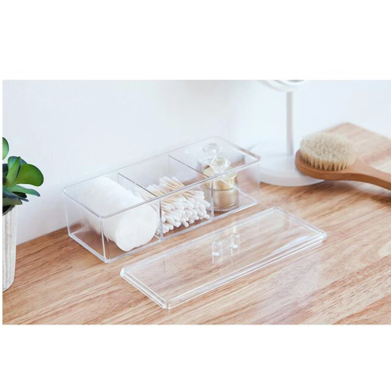 Transparent Cosmetic Storage Box Makeup Organizer Three-color Cotton Swab Cotton Pad Storage Box Desktop Acrylic Material
Transparent Cosmetic Storage Box Makeup Organizer Three-color Cotton Swab Cotton Pad Storage Box Desktop Acrylic Material