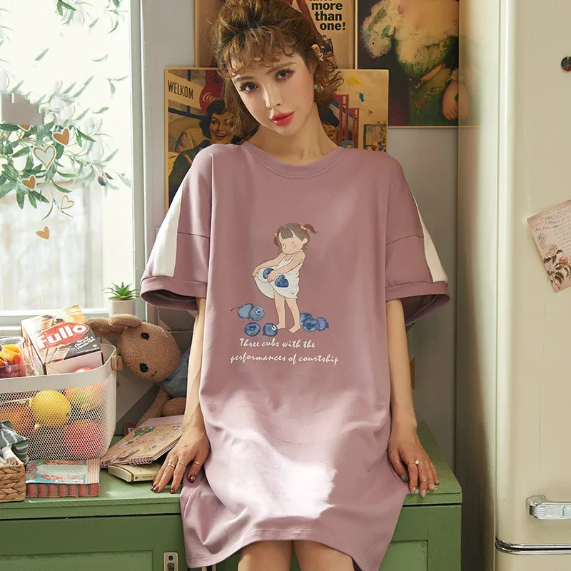 Sleepdress короткий рукав женская одежда ночные рубашки для девочек милый Ночной костюм юбка; Сезон весна-осень; Домашняя одежда свободный компл...
Sleepdress короткий рукав женская одежда ночные рубашки для девочек милый Ночной костюм юбка; Сезон весна-осень; Домашняя одежда свободный компл...