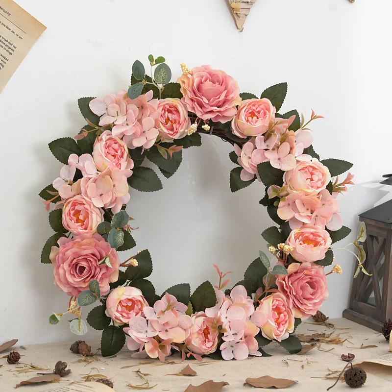 Simulation Hydrangea Peony Flower Wreath Wall Hanging Floral Art Home Decoration Wedding Photography Props Rattan Plant Garland
Simulation Hydrangea Peony Flower Wreath Wall Hanging Floral Art Home Decoration Wedding Photography Props Rattan Plant Garland