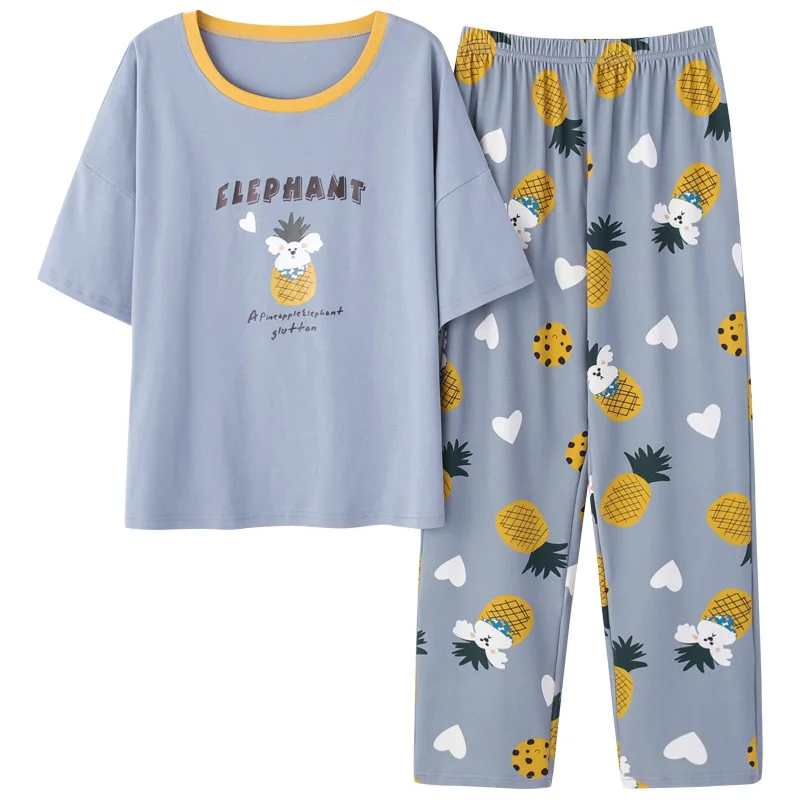 Creation 101 spring and summer women's new 100% cotton pajamas short-sleeved suit home wear
Creation 101 spring and summer women's new 100% cotton pajamas short-sleeved suit home wear