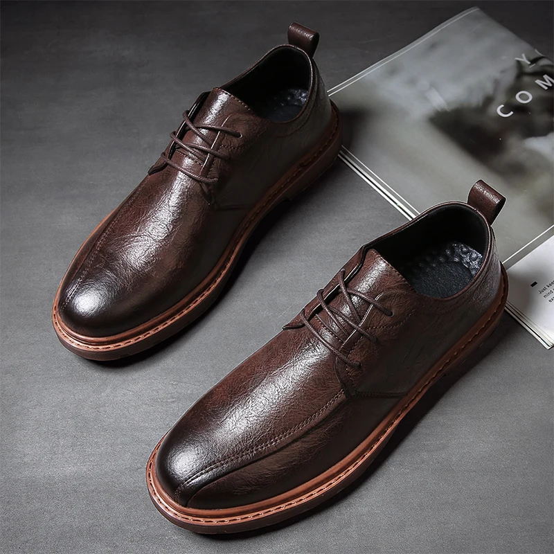 Men Leather Shoes New Men Lace-Up Comfortable Light Casual Leather Shoes Classic Business Moccasins Oxford Shoes For Men
Men Leather Shoes New Men Lace-Up Comfortable Light Casual Leather Shoes Classic Business Moccasins Oxford Shoes For Men