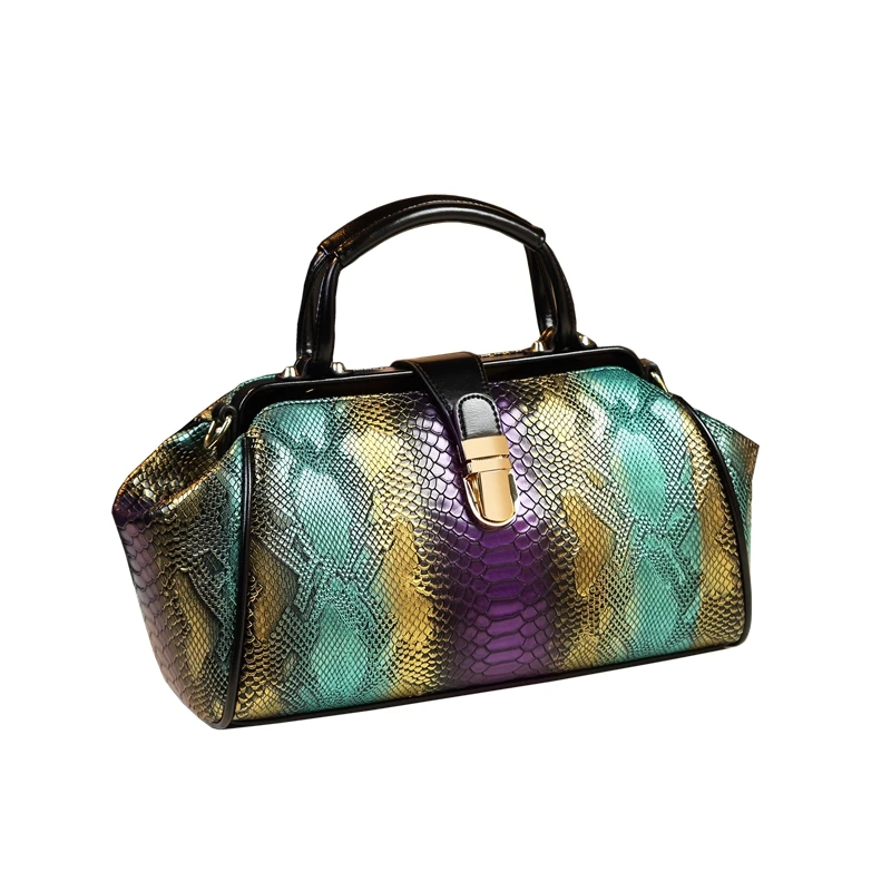 ICEV New Retro Top Handle Bag Ladies Office Work Clutch Embossed Serpentine Boston Shoulder Handbag Split Leather Messenger Bags
ICEV New Retro Top Handle Bag Ladies Office Work Clutch Embossed Serpentine Boston Shoulder Handbag Split Leather Messenger Bags