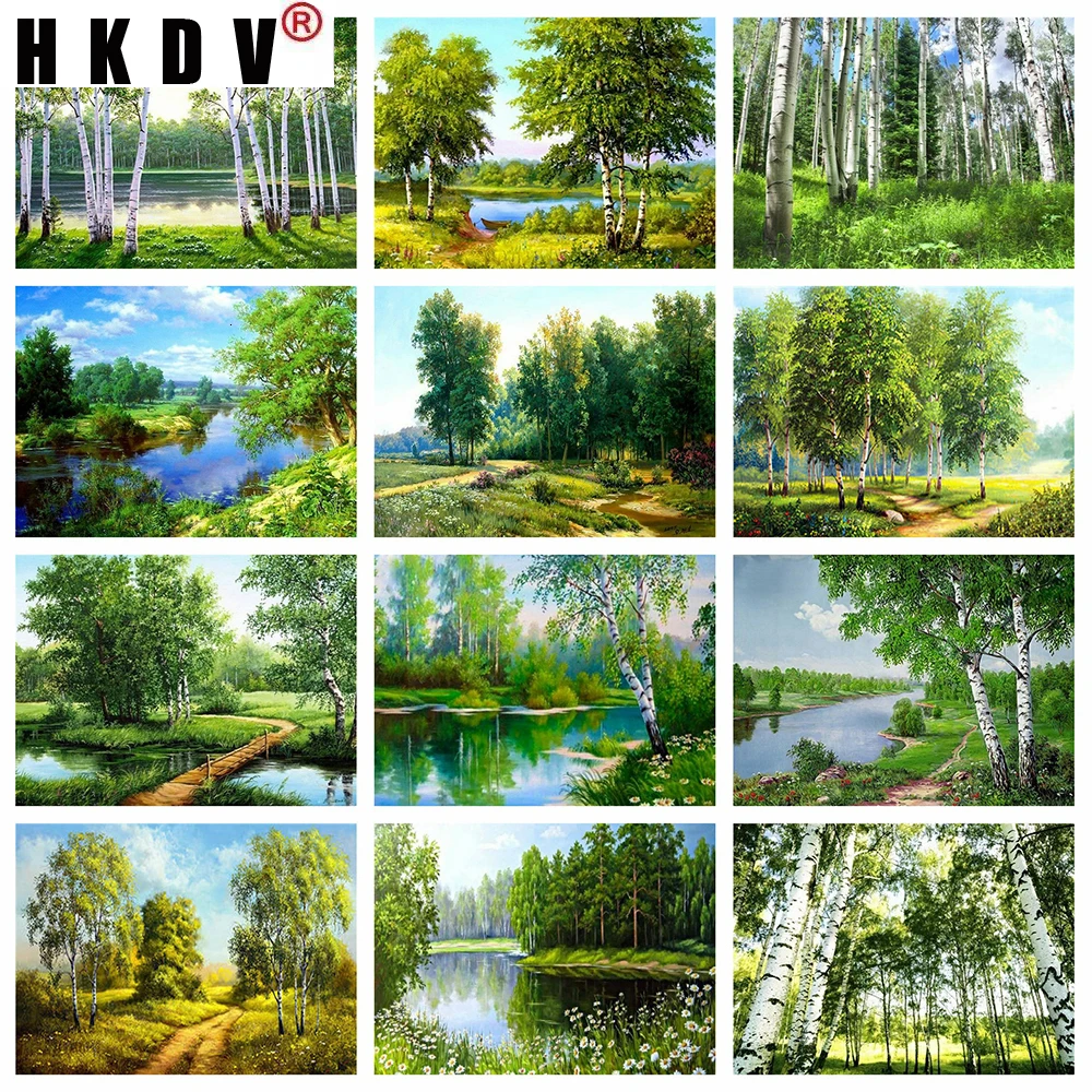 HKDV 5D DIY Diamond Embroidery Sale Landscape Cross Stitch Mosaic Trees Full Square Diamond Painting Kit Needlework Crafts Decor
HKDV 5D DIY Diamond Embroidery Sale Landscape Cross Stitch Mosaic Trees Full Square Diamond Painting Kit Needlework Crafts Decor