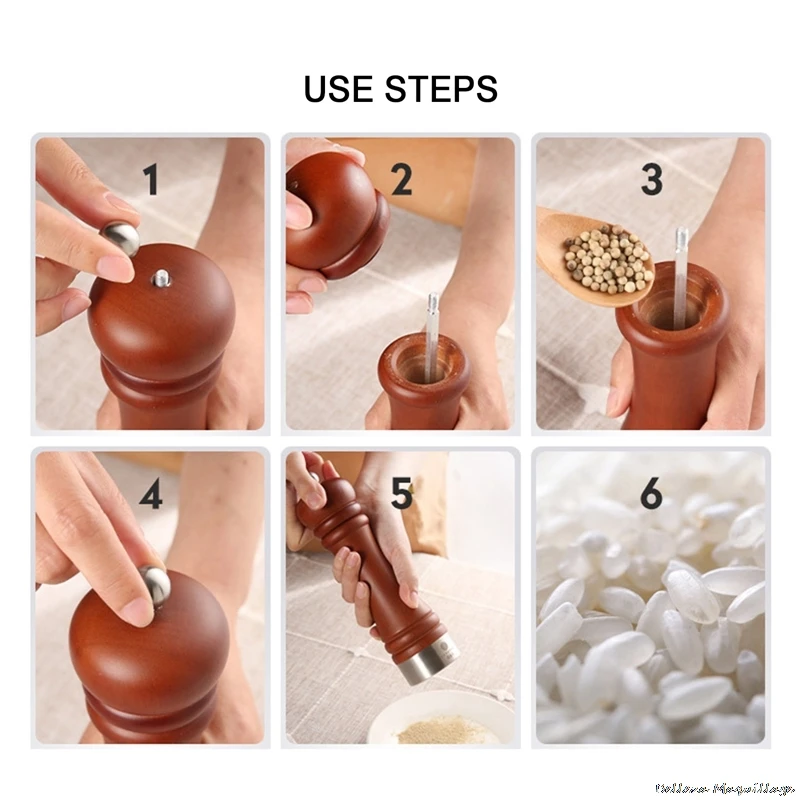 Wood Salt and Pepper Mills, Pepper Grinders, Salt Shakers with Adjustable Ceramic Rotor
Wood Salt and Pepper Mills, Pepper Grinders, Salt Shakers with Adjustable Ceramic Rotor