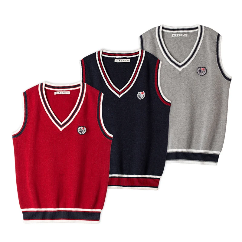 Весенне-осенний детский жилет, пуловер, свитер с v-образным вырезом для мальчиков-подростков, детский жилет, школьные Свитера без рукавов дл... 
Весенне-осенний детский жилет, пуловер, свитер с v-образным вырезом для мальчиков-подростков, детский жилет, школьные Свитера без рукавов дл...