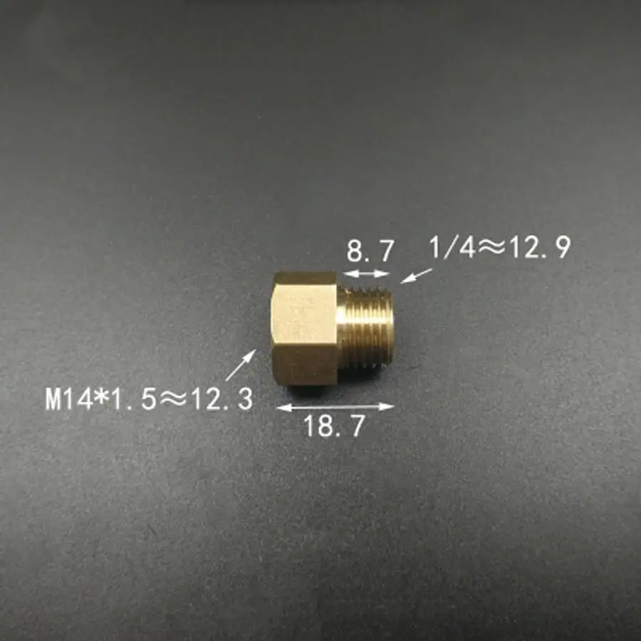 Латунная втулка для соединения M14 x 1/4 мм с внутренней резьбой | Обустройство дома