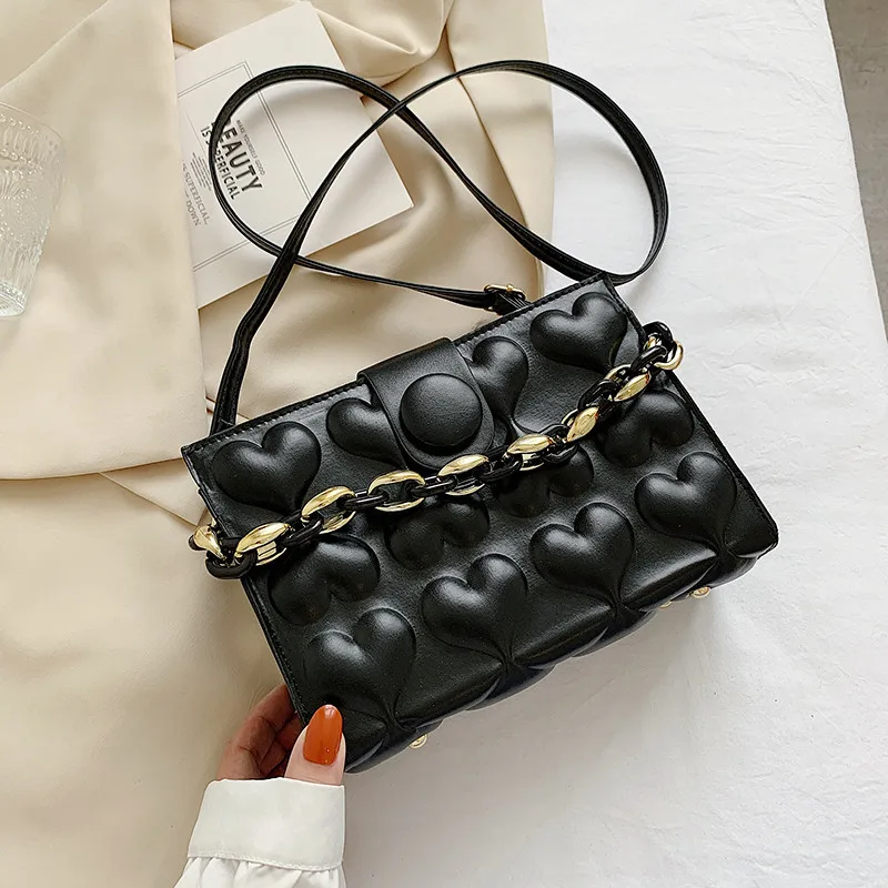 Fashion New Luxury Design Chain Crossbody Bag For Women Vintage Elegant Shoulder Messenger Bag Casual Portable Female Trendy 
Fashion New Luxury Design Chain Crossbody Bag For Women Vintage Elegant Shoulder Messenger Bag Casual Portable Female Trendy
