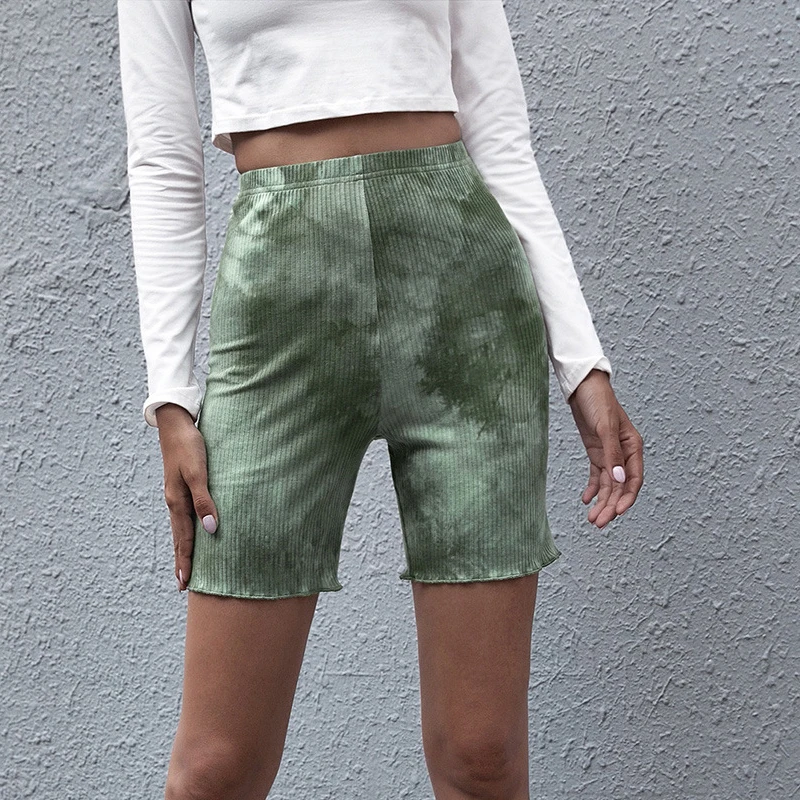 Summer Women's Cycling Shorts Stretch Tie dye Casual Fitness Ladies Elastic Waist Knee Length Slim Shorts
Summer Women's Cycling Shorts Stretch Tie dye Casual Fitness Ladies Elastic Waist Knee Length Slim Shorts